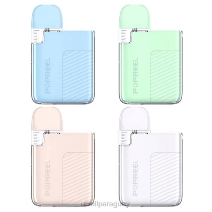 R8Z0K53 - UWELL disposable vape macarrón azul UWELL POPREEL PK1 kit de cápsulas | 520mah